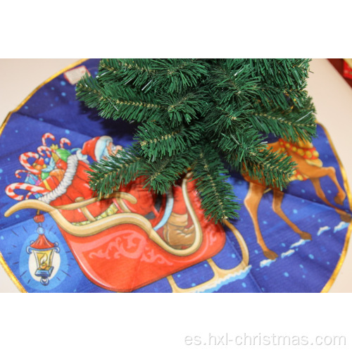 Falda de árbol de artesanía decorativa para fiesta